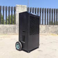 Deshumidificador Eléctrico Comercial de Alta Eficiencia de 158L, Secador de Aire, Absorbedor de Humedad Portátil para Sótano, Garaje, Biblioteca, Oficina