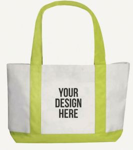 Bolsa de Mano de Lona de Algodón Cuadrada Ecológica al por Mayor con Asas de Cuero Resistentes para el Trabajo o Promociones - Product Image 5