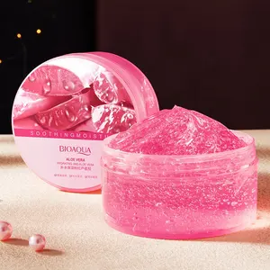 <span class=keywords><strong>BIOAQUA</strong></span> Gel Esencia Hidratante de <span class=keywords><strong>Aloe</strong></span> <span class=keywords><strong>Vera</strong></span> Rosa 100% Puro para el Cuidado de la Piel del Rostro y Cuerpo, <span class=keywords><strong>Crema</strong></span> sin Aceite en Tarro de 300ml - Product Image 1