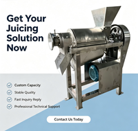 Staande sapcentrifuge met robuuste SUS304 motor en behuizing voor 24-uurs intermitterende hoge productiviteit fruit- en groenteverwerking