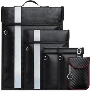 Sac Faraday personnalisé 5 pièces, protection contre les signaux RFID pour téléphones portables et tablettes, imperméable et ignifuge - Product Image 1