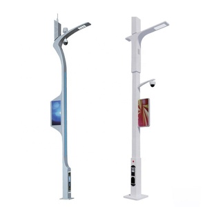 Màn Hình Quảng Cáo Cột Đèn LED Đủ Màu, Bảng Điện Tử Năng Lượng Mặt Trời Hai Mặt Và Đơn Ngoài Trời - Product Image 1