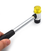 Marteau à frettes pour guitare électrique et basse avec double tête en plastique, outil de remplacement de fil de guitare, marteau en caoutchouc pour guitare