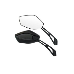 Rétroviseurs Infinity pour moto, ensemble de rétroviseurs latéraux noirs, ajustement universel - Product Image 1