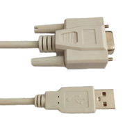RS232 DB9 M a USB AM 2,0 CABLE SERIAL Molde de cobre duradero Tipo USB2.0