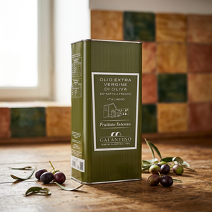 Huile d'olive extra vierge italienne de Puglia Galantino, intensément fruitée, bidon de 3 litres, qualité supérieure, prête à l'emploi - Product Image 2