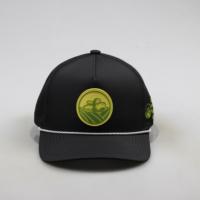 Chapeau de soleil premium à 5 panneaux, marque privée, anti-humidité, perforé, en polyester, réglable, avec patch en caoutchouc durable pour l'extérieur
