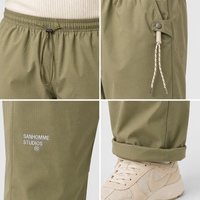 Pantalones Casuales para Hombre, Corte Recto, Cintura Media, Ajuste Holgado, Cordón Elástico, Bolsillos con Solapa, Invierno, Tallas Grandes, Extra Grandes, 6XL