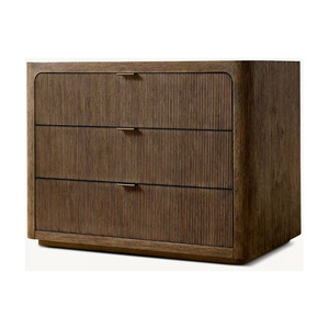 Table de chevet CAMBRIA RHMAKER FURNITURE, table de chevet moderne de luxe, table de chevet fermée avec tiroir pour chambre à coucher - Product Image 3