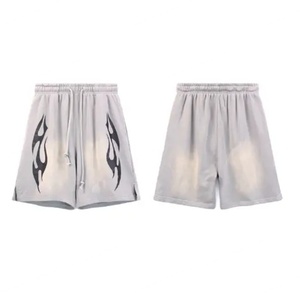 กางเกงขาสั้นห้าส่วนลำลองผ้าฝ้ายทรงหลวมบางเบาแฟชั่นย้อนยุคแบรนด์ดังสำหรับผู้ชายและผู้หญิง คอลเลคชั่นใหม่ปี 2024 ขายส่ง - Product Image 6