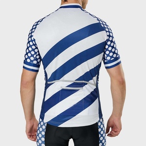 PIHA SPORTS Men Sublimated <b>Cycling</b> Jersey Short Sleeve Full Zipper Quick Dry Breathable Summer <b>Stand</b> Collar Seamless - Product Image 4