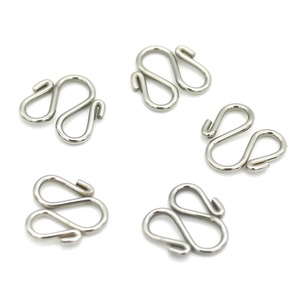 Stainless Steel <b>S</b>-<b>Hook</b> Clasp W-Shaped For Bracelet Making Gold And Silver Jewelry Findings Components 18mm Size - Product Image 3