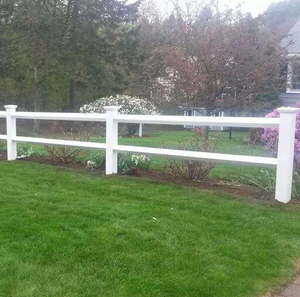 Diamond Post &amp; Rail, Horse <strong>Stallion</strong> Rail Fence, White <strong>Black</strong> Vinyl Diamond Rail Fencing - Product Image 4