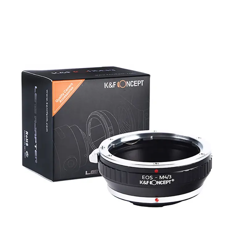 K&F Concept lens adapter tube for EOS-M4/3 For Canon EOS g10 Lens to M4/3 bayonet body