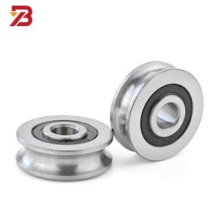 Sıcak satış 8*40*20.5mm kasnak tekerlek ile 608 rulman disk makara sistemi spor Bu0840 haddeleme tel halat alüminyum kasnaklar - Product Image 4