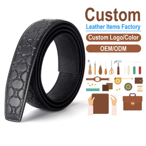Correa de Cinturón de Cuero Genuino para Hombre, Personalizada al por Mayor, OEM ODM, Directo de Fábrica, 3.5cm, Cuero Vacuno de Primera Capa, Patrón CC - Product Image 1