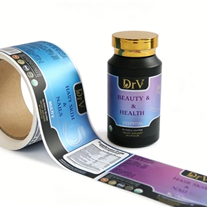 Étiquettes personnalisées imperméables pour produits de santé, flacons de médicaments, emballages, étiquettes de compléments vitaminiques - Product Image 2