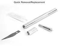 RELIFE Ensemble de couteaux à découper RL-101E 6 en 1 pour carte mère BGA de téléphone IC Chip Disque dur PCB Circuit imprimé Réparation Lame mince