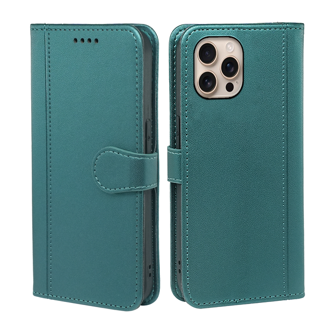 Hot Sale Wallet Phone Case for iPhone 18 17 Pro Max 16 Plus 15 14 13 12 S24 Leather Flip Folio Mobile Cover With Card Holder Bag