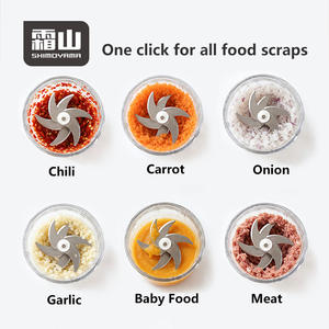 Hachoir à ail électrique SHIMOYAMA, mini hachoir multifonctionnel pour la viande, les légumes, les sauces, les fruits, utilisation simple - Product Image 4