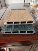 Clôture moderne en WPC, grain de bois embossé, panneaux muraux extérieurs en composite bois-plastique, insonorisés, pour maison, villa, jardin, usage extérieur 5