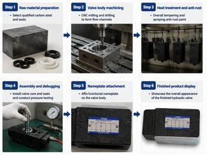MCT-03-0-10 ตัวป้องกันการไหลย้อนกลับแบบติดตั้งบนแผ่นเหล็กคาร์บอน ไฮดรอลิก CE - Product Image 2