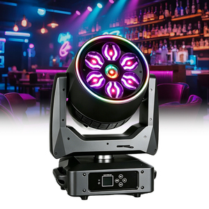 Luz Móvil LED RGBW de 7x60W con Efecto Ojo de Abeja, Zoom, Wash, Beam, Halo, Control de Píxeles, DMX512, Alto CRI 95, para Escenarios, Clubes, DJ, Discotecas y Eventos - Product Image 1