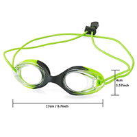 Lunettes de natation enfant XF004 en silicone souple sans odeur désagréable, pont nasal intégré, logo OEM sur le sangle