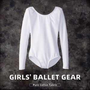 Customizable Logo Performance Wear for Girls Toddler Cotton Ballet Gymnastic Dance Clothes Stage Dance Wear - Product Image 3