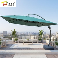 Modern Katlanabilir Su Geçirmez Açık Hava Konsol Şemsiyesi Büyük Boy Veranda Şemsiyesi Restoran Ticari Düğün Plaj Bahçe Kullanımı İçin