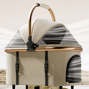 Poussette pliable ultra légère pour petits/chiens moyens et chats avec <span class=keywords><strong>4</strong></span> roues, roulement fluide et maille respirante - Product Image 6