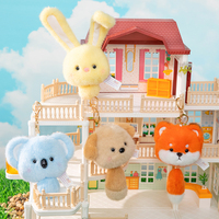 Nouvelles Peluches Mignonnes Koala, Jouets Renard en Peluche, Boîtes à Musique, Cadeaux Poupées Lapin, Porte-clés Peluche Extensible, Jouets Animaux en Peluche Lapin