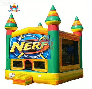 Château gonflable sur le thème de NERF, qualité commerciale, pour les fêtes d'enfants et les événements - Product Image 3