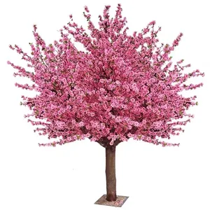 Árvore de seda artificial flor de pêssego para decoração flor de pêssego floral árvore artificial flor falsa ao ar livre