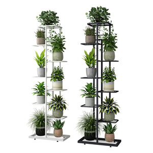 Indoor Wrought <b>Iron</b> Flower Stand 7 <b>9</b> Layer Multi-functional Plant Rack For Living Room Balcony Storage Shelf - Product Image 5