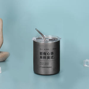 Vaso Delgado impreso personalizado de 12oz/ 20oz, <span class=keywords><strong>taza</strong></span> de café aislada al vacío de acero inoxidable para viajes de campamento, sublimación en blanco - Product Image 4