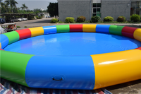 Bunter PVC-Aufblaspool Aufblasbarer Schwimmpool Gartenpool Familienpool Sommerschwimmsaison Wasserspiel