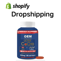 Meilleures ventes 2026 : Agent de dropshipping Shopify pour l'approvisionnement de CoQ10 Premium Ultra 100mg en gélules molles 3X absorption, soluble dans l'eau et les graisses, 90 gélules (1688)