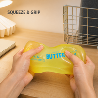 Jouet à presser en forme de bâton de beurre inspiré de la vaseline - Jouet sensoriel anti-stress et de décompression en caoutchouc malléable pour enfants