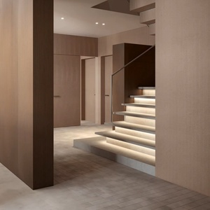 Tablero de chip de partículas MDF con película de melamina de 4x8 y 18mm Tableros laminados modernos a prueba de explosiones para uso en apartamentos - Product Image 3