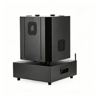 Machine à étincelles rotative à double tête 1200W, contrôle DMX512, hauteur de pulvérisation réglable de 3 à 5 m, pour fêtes, concerts, mariages, parcs