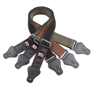 Sangle de guitare électrique réglable en cuir et coton avec fente pour plectre, accessoires musicaux, <span class=keywords><strong>GS105</strong></span>, 1 pièce, livraison gratuite - Product Image 1