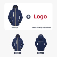 Veste coupe-vent imperméable unisexe en polaire épaisse pour l'hiver, idéale pour le travail en extérieur, vente en gros