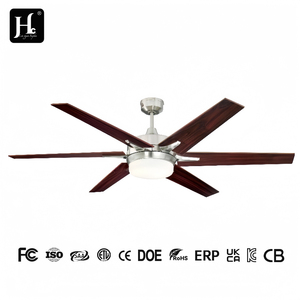 Ventilador de Techo de Bajo Consumo de 52 Pulgadas, Directo de Fábrica, Económico, Decorativo, de Perfil Bajo, con Lámpara Eléctrica - Product Image 6