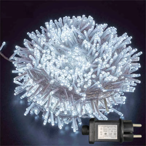 <span class=keywords><strong>LED</strong></span> Outdoor-Dekorations-Lichterkette 10m Kupferdraht Wasserdicht IP44/65 Warmweiß für Innenbereich, Hochzeiten, Weihnachten und Festlichkeiten - Product Image 1