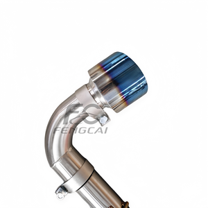 Tuyaux d'échappement Catback OEM pour <span class=keywords><strong>Toyota</strong></span> <span class=keywords><strong>GR</strong></span> <span class=keywords><strong>Yaris</strong></span> 1.6T <span class=keywords><strong>2020</strong></span>+ avec écran thermique, collecteur avant et système à passage direct avec embouts bleus - Product Image 4