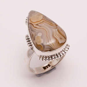 Anillos de plata fina con piedras preciosas de turquesa natural, joyería personalizada de Plata de Ley 925 al por mayor para ocasiones de boda - Product Image 2