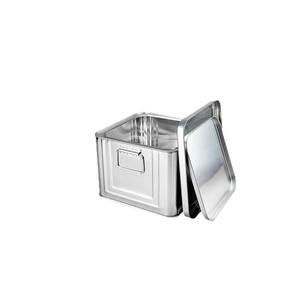 פח אחסון מזון מרובע, דו-שכבתי, בעל מכסה כפול אטום, 9 ליטר, מתכת מעובה, קיבולת גדולה, פח לתה - Product Image 2