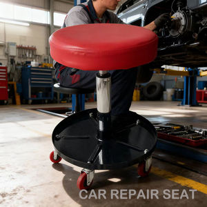 Tabouret de réparation de forme ronde tabouret de réparation automobile atelier voiture siège de <span class=keywords><strong>garage</strong></span> ascenseur réglable réparation voiture tabouret rond fabricant - Product Image 2
