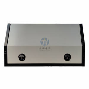 Canopée en <span class=keywords><strong>aluminium</strong></span> pour portes, 1600x1775x850mm, 2 portes, avec boîte à chien et <span class=keywords><strong>plateau</strong></span> personnalisé en <span class=keywords><strong>aluminium</strong></span> avec grand tiroir, panneau de tête, <span class=keywords><strong>porte</strong></span> arrière/côtés - Product Image 5